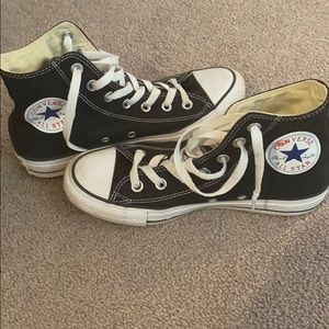 high top black converse
